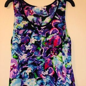 Colorful sleeveless top, M